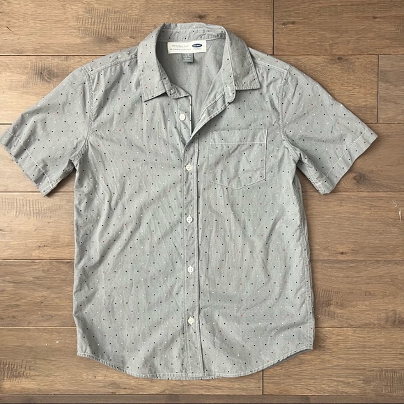 Set of 2 Old Navy Kids Short Sleeve Button Down - Picture 2 of 6